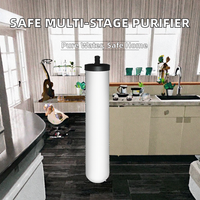 Purificateur d'eau domestique manuel de qualité supérieure, filtration multi-étapes en céramique et charbon actif pour la sécurité de l'eau potable à domicile