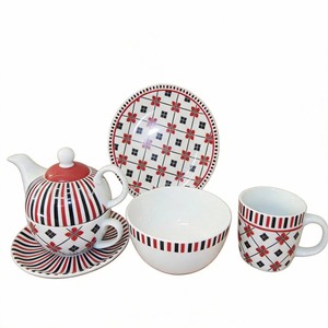 Juego de Vajilla HARVIT para <span class=keywords><strong>Desayuno</strong></span>, Tazón para Cereal, Plato para Postre, Tazas, Platos Pequeños - Vajilla de Porcelana para el Té de la Tarde, Juego de Café Alemán - Product Image 1