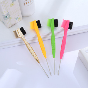 Nuovo Spazzolino Rimovibile con Punta in Acciaio <span class=keywords><strong>per</strong></span> <span class=keywords><strong>Sopracciglia</strong></span>, Pettine <span class=keywords><strong>per</strong></span> Capelli Spezzati, Spazzola a Doppia Faccia <span class=keywords><strong>per</strong></span> Controllo - Product Image 1