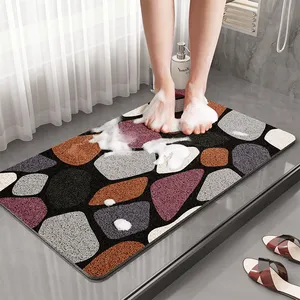 Bobina de lufa acolchada permeable para bañera, cubículo de ducha, alfombrilla de baño, alfombrilla de baño antideslizante con textura para Baño