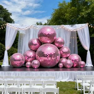 Sphère miroir dorée géante personnalisée décorative grande boule gonflable en PVC argentée modèle de fête et de Noël pour le transport maritime - Product Image 3