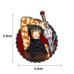 Épinglette en émail circulaire JJK <span class=keywords><strong>Maki</strong></span> <span class=keywords><strong>Zenin</strong></span>, broche en métal de haute qualité pour personnage d'anime, pour la décoration des vêtements et des sacs à dos - Product Image 6