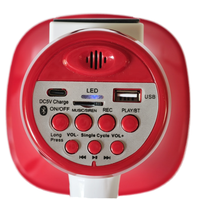 Mégaphone à charge solaire XC-180F Haut-parleur extérieur portable 20W alimenté par batterie avec alarme d'enregistrement Bullhorn portable en plastique