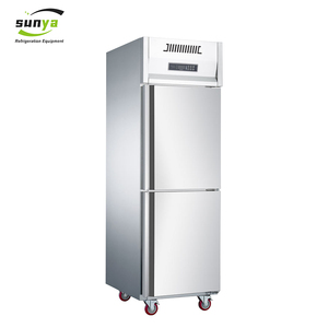 Réfrigérateur-congélateur à double porte en acier inoxydable à économie d'énergie pour cuisine d'hôtel LF150C6 Congélateur commercial profond - Product Image 3
