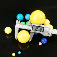 Billes et sphères en plastique personnalisées de 0,8 mm à 100 mm, couleurs variées (rouge, rose, bleu, vert, jaune, orange, noir), billes en Delrin en plastique bon marché