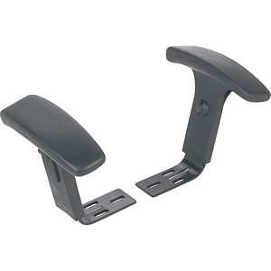 Alera IN49AKA10B Bras en T réglables en hauteur noirs compatibles avec les chaises et tabourets de bureau des séries Interval et Essentia - Product Image 4