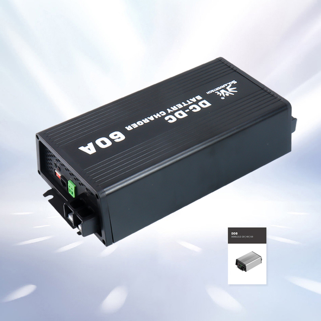 60A Smart Solar DC Electric Cart Charger | 12V DC to DC EV Charger for Golf Carts, Utility Vehicles & Solar Energy Systems