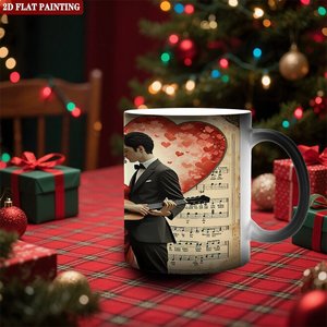 Heat Sensitive <b>Ceramic</b> <b>Mug</b> Frosted Black 11oz Sublimation Blank Coffee Cup - Product Image 2