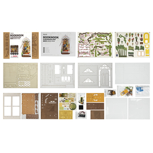 <span class=keywords><strong>Robotime</strong></span> Rolife Maison miniature DIY TGB06, serre de jardin, serre-livres, <span class=keywords><strong>puzzle</strong></span> <span class=keywords><strong>3D</strong></span> <span class=keywords><strong>en</strong></span> <span class=keywords><strong>bois</strong></span>, jouets à assembler, coin lecture - Product Image 6