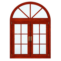 Ventanas de Media Luna con Arco Superior de Aluminio y Ventana Fija en la Parte Superior