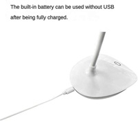 Lampe de bureau pliable sans fil 2024, rechargeable par USB, LED portable pour lecture au chevet et en chambre