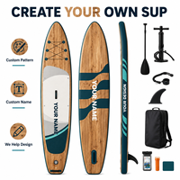 Planche de paddle gonflable personnalisée avec motif et nom sur mesure, planche de paddle tout usage