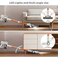 Aspirateur Cyclonique Sans Fil Léger Sans Balai pour Maison, Filtration HEPA, Nettoyage en Profondeur Tapis et Sols Durs, Démêle les Poils d'Animaux