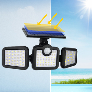 Hot bán IP65 ngoài trời không thấm nước năng lượng mặt trời đèn tường với cảm biến chuyển động LED vườn An ninh ánh sáng - Product Image 1