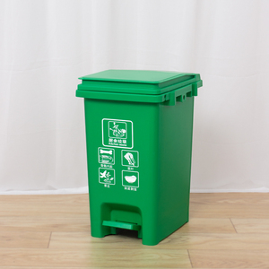 Gran oferta, recién llegado, cubos de reciclaje de <span class=keywords><strong>Pedal</strong></span> articulados de varios colores, papelera de clasificación para el hogar y la Oficina, polipropileno - Product Image 3