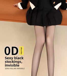 Tất lụa đen siêu mỏng 0D, chống xước, chống trơn, trong suốt, gợi cảm, kiểu chân trần, thích hợp cho mùa xuân, hè, thu - Product Image 6