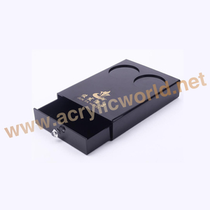 Pantalla de acrílico personalizado acrílico al por mayor hotel taza bandeja con cajón soporte - Product Image 1