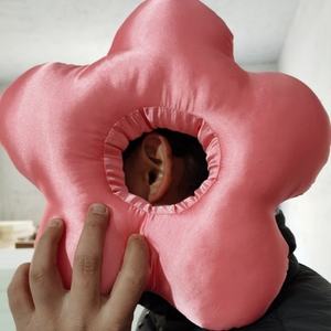 Oreiller de voyage rond personnalisé en forme de donut, doux, <span class=keywords><strong>pour</strong></span> dormeurs latéraux, soulageant la douleur aux oreilles et les plaies de pression, <span class=keywords><strong>pour</strong></span> la tête et le cou, idéal <span class=keywords><strong>pour</strong></span> la voiture et le lit, avec protection anti-perforation - Product Image 6