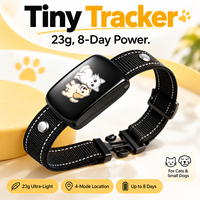 Collier de suivi GPS 4G pour animaux de compagnie (chats et chiens) avec communication 4G, chargement Type C, certifié CE FCC RoHS, pour le suivi extérieur, vente en gros, batterie 450 mAh