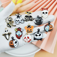 Pendentif breloque animal de dessin animé en émail tendance pour boucles d'oreilles, porte-clés, colliers et bijoux, cadeau d'Halloween et de Pâques