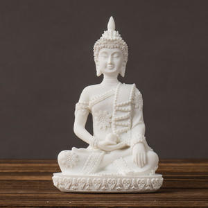 South East Asia <b>Buddha</b> Statue <b>Ornament</b> Cross-border Mini Zen Home Living Room Entrance Decoration Epoxy Resin Artistic Sculpted - Product Image 4