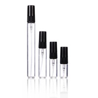 1ml 2ml 3ml 5ml 10ml Mini flacons de parfum Flacon d'échantillons Conteneurs de flacons d'échantillons rechargeables Flacon d'échantillons de parfum en verre Tube de flacons