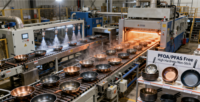 Ligne de production d'ustensiles de cuisine HT avec revêtement antiadhésif en céramique, gamme de casseroles en aluminium moulé sans PFOA, thermiques, pour usine de fabrication