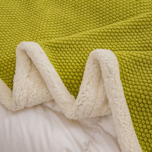 Manta <span class=keywords><strong>de</strong></span> <span class=keywords><strong>cama</strong></span> <span class=keywords><strong>de</strong></span> doble cara, lana <span class=keywords><strong>de</strong></span> Cachemira <span class=keywords><strong>de</strong></span> cordero, mantas a cuadros, funda <span class=keywords><strong>de</strong></span> sofá cálida para <span class=keywords><strong>invierno</strong></span>, <span class=keywords><strong>colcha</strong></span> - Product Image 4