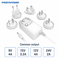 Adaptateur secteur AC/DC Frontpower 9V 4A, certifié UL ETL FCC CE GS SAA KC PSE, adaptateur universel 9V, 5V 5A, 12V 3A 4A pour routeur Wifi