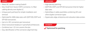 Câble de brassage fibre optique duplex SENKOs <span class=keywords><strong>SN</strong></span>/UPC-<span class=keywords><strong>SN</strong></span>/UPC OM4 <span class=keywords><strong>850</strong></span>/1300nm 1.6/2.0mm LSZH 5G 400G pour réseau, garantie 2 ans, fourni par l'usine - Product Image 3
