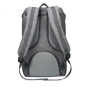 Sac à dos pour ordinateur portable en cuir PU unisexe personnalisé sac de trekking sac à dos de randonnée collège école bureau sac à dos - Product Image 4