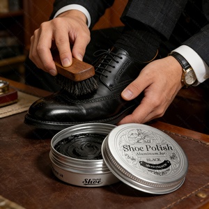 Lata de Aluminio Premium Personalizada para Betún de Zapatos, Impresa con Serigrafía, para el Cuidado del Cuero - Product Image 4