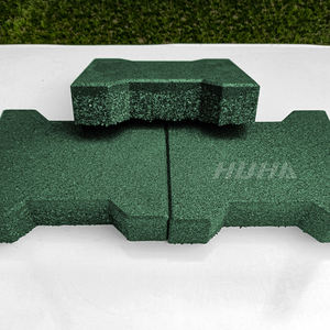 Pavimento de Goma para Jardín de 25-45 mm de Grosor, Decoración de Patio, Entrabable, Seguro, Paquete de 36, Pavimento de Goma para Acera, Decorativo - Product Image 2