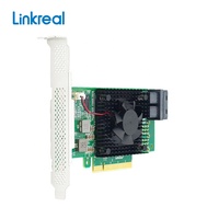 PCIe adaptor saklar ekspansi NVMe, 3.0x8 ke 2-port AS 2 SFF-8643