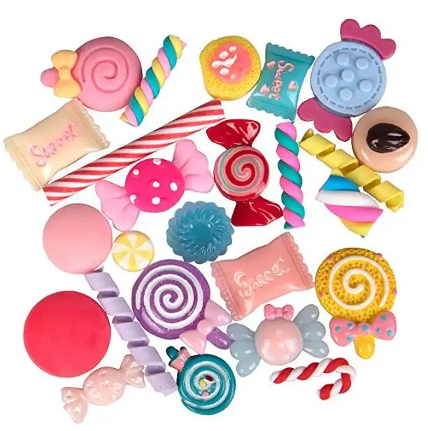 Prezzo all'ingrosso resina Flatback Slime Beads Kawaii Candy dolci Charms per artigianato fai da te decorazione del telefono