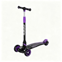 Trottinette pliable à 3 roues pour enfant avec hauteur réglable PU-Lit. Roues légères avec roulements ABEC-7 pour les enfants de 3 à 15 ans