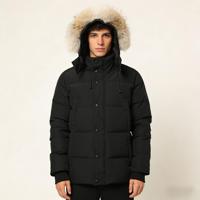 Vêtement d'hiver décontracté à capuche en duvet de canard blanc de haute qualité, à bouton unique, imperméable, coupe-vent, respirant, léger, long devant