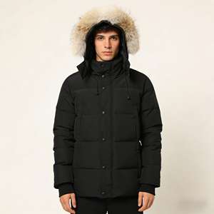 Vêtement d'hiver décontracté à capuche en duvet de canard blanc de haute qualité, à bouton unique, imperméable, coupe-vent, respirant, léger, long devant - Product Image 3