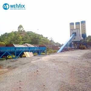 HZS60 Centrale à béton Centrale à béton stationnaire Alimentation par convoyeur à bande Mélangeur à béton alimenté par courroie - Product Image 1