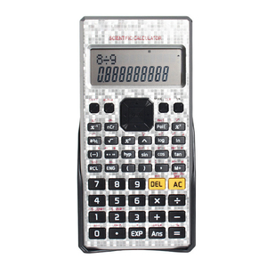 Calculatrice scientifique électronique multifonctionnelle pour étudiants avec écran LCD à 2 lignes, 12 chiffres, 240 fonctions, en plastique, à piles - Product Image 1