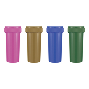 Custom childproof empty plastic pop top bottles medicine pill prescription pharmacy vials with child resistance top lid