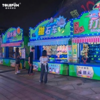 Tolefun CE Machine de jeu de compétences pour stand de tir extérieur, Centre commercial, Parc à thème, Enfants, Service tout-en-un