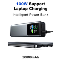 Kitway OEM 20000mAh Batterie Externe Li-Polymère 100W Type-C Double Port Chargeur Rapide Écran Intelligent Batterie Externe Portable