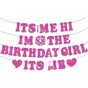 Peach Red Sparkling Happy Birthday <span class=keywords><strong>Banner</strong></span> Decoración de pared de fiesta de cumpleaños para niñas y mujeres para uso en interiores - Product Image 3