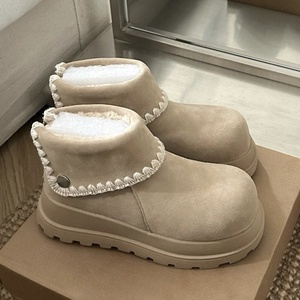 Botas de Nieve de Lujo de Diseño Personalizado para Mujer, Botas de Tacón Alto de Estilo Étnico a la Moda, Botas Cálidas - Product Image 2