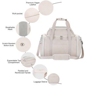 Transportadora de Mascotas de Cuero Premium con Diseño Aprobado por Aerolíneas, Parte Superior Expandible y Malla Transpirable para Viajes Cómodos de Mascotas Pequeñas - Product Image 4