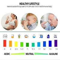 Stylo testeur numérique 5 en 1 pour la qualité de l'eau, pH, TDS, EC, ORP, thermomètre, moniteur LCD portable étanche