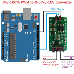 Module d'extension Arduiuo DAC kit de bricolage PWM à 0-5V/0-10V convertisseur de tension pour <span class=keywords><strong>NANO</strong></span> PRO MEGA <span class=keywords><strong>esp8266</strong></span> esp32 - Product Image 2