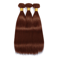 Prix bas # 4 lots de cheveux indiens bruts vierges, cuticules alignées, super double drawn, pour closure, vente en gros