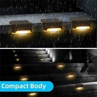 Lampe solaire LED extérieure pour marches d'escalier, clôture, mur de jardin